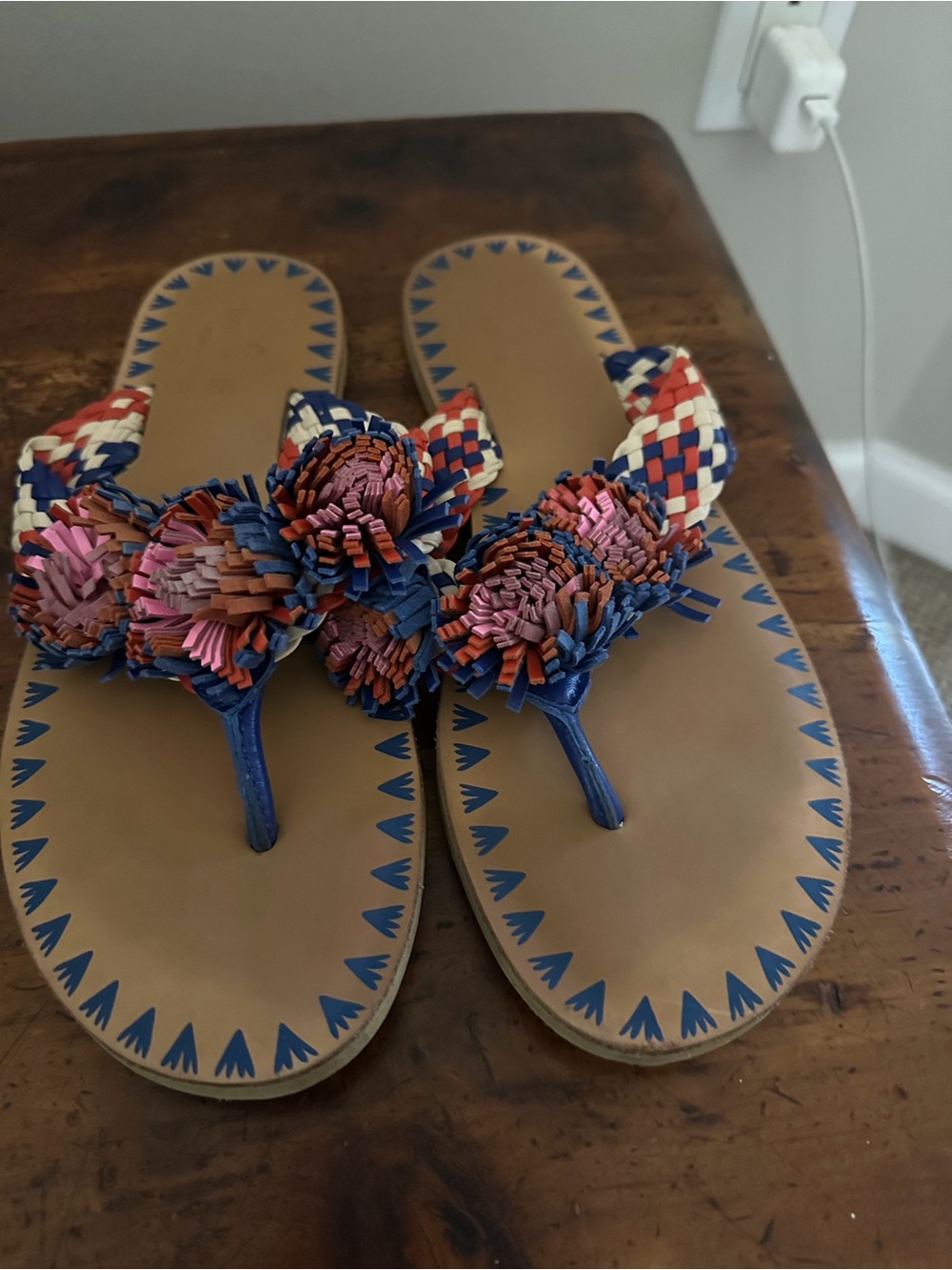Kate Spade Shoes Idette Fringe Flip Flop Size 8